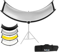 Reflector curvo de 50x150cm (Blanco-negro-dorado-plateado)