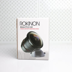 Rokinon 8 mm f/3.5 Fisheye HD – Lente Ojo de Pez APS-C – Usado Impecable