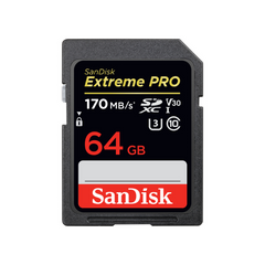 Memoria SD Sandisk ExtremePro 64gb 170mb/s