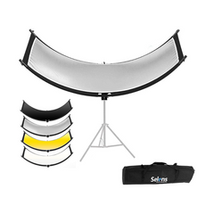 Reflector curvo de 50x150cm (Blanco-negro-dorado-plateado)