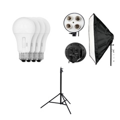 Kit de Iluminación de Luz Continua Básico – Ideal para Fotografía y Video