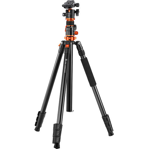Trípode Profesional K&F Concept T254A7 con Cabezal de Bola BH-28L y Barra Horizontal para Fotografía Cenital