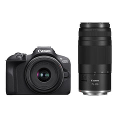 Canon R100 – Kit Doble Lente 18-45 mm + 75-300 mm – Cámara Mirrorless Nueva