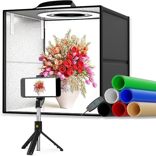 Caja de Luz 40×40 cm para Fotografía de Producto – Fondos Intercambiables