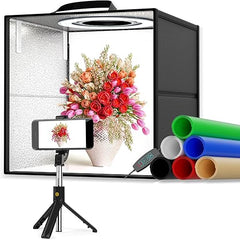 Caja de Luz 40×40 cm para Fotografía de Producto – Fondos Intercambiables