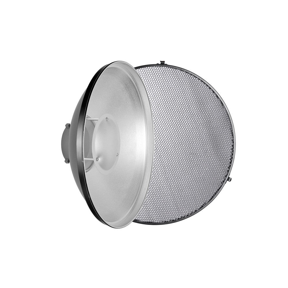 Beauty Dish de 55 cm con Rejilla de Montura Bowens