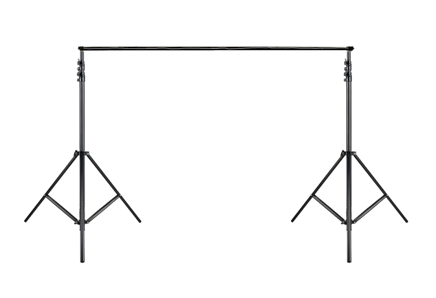 Soporte para fondos con barra telescópica