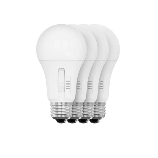 Pack de 4 bombillos led 1500 lumenes cada uno regulables en temperatura 1080