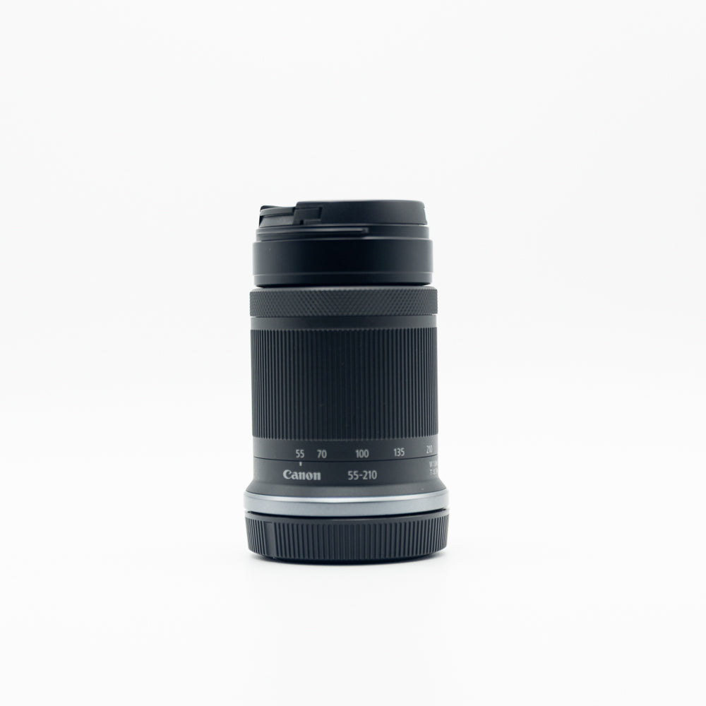 Canon RF 55–210 mm f/5.6–7.4 IS – Lente Teleobjetivo Usado Impecable