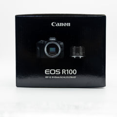 Canon R100 con lente 18-45 mm – Cámara Mirrorless Nueva, Compacta y Poderosa