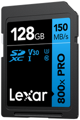 Memoria SD Lexar Professional 800x PRO de 128 GB