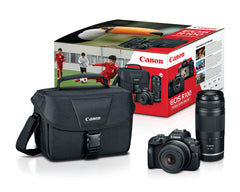 Canon R100 – Kit Doble Lente 18-45 mm + 75-300 mm – Cámara Mirrorless Nueva